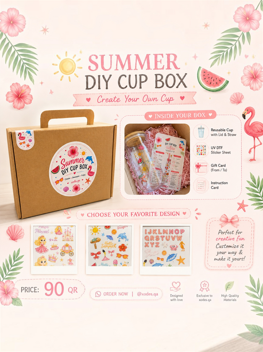 Summer Diy Cup Box