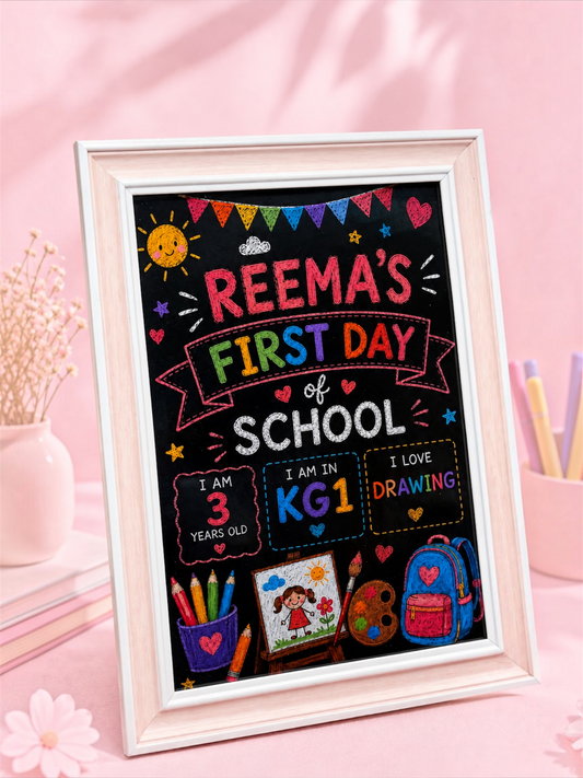 First Day Memory Frame 🎒✨